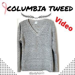 COLUMBIA Tweed Long Sleeve V Neck Women’s  Sweater